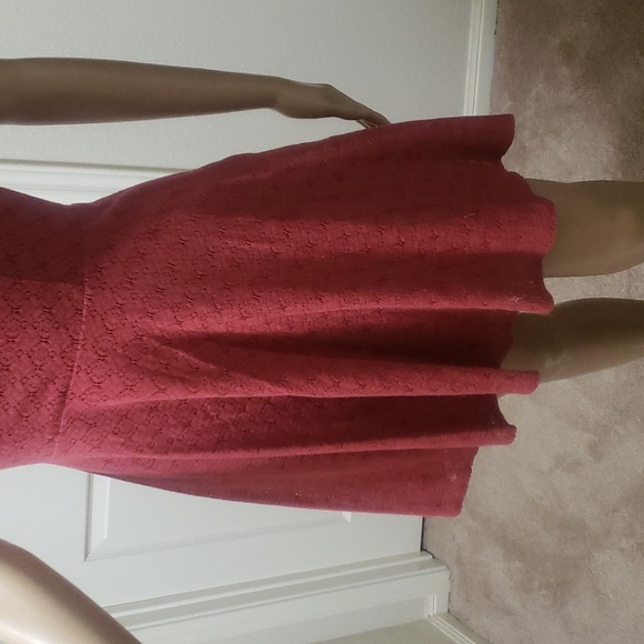 Free People 0 sweet yet sexy dark pale pink lace off shoulder cap sleeves mini - Picture 3 of 10